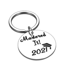 Load image into Gallery viewer, Class of 2021 Graduation Gifts Keychain for Him Her Senior High School College Gift for Graduates Women Men 2021 Masters Nurses Medical Student Keyring for Son Daughter from Mom Dad Graduation Present