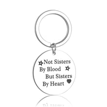 Load image into Gallery viewer, Best Friend Keychain for Teen Girls Sisters Birthday Gifts Ideas for Friends BFF Bridesmaid Not Sisters by Blood But Sisters by Heart Friendship Jewelry for Women Her Female Christmas Wedding Gifts