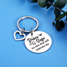 Load image into Gallery viewer, Drive Safe Keychains for Boyfriend Gifts Christmas for Husband Fiance from Wife Fiancee Couple Gift Birthday Valentine Thanksgiving Presents Funny New Driver Gifts for Son Daughter Brother Friend