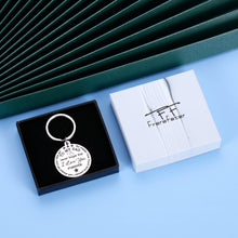 Load image into Gallery viewer, Dad Gifts Valentine Fathers Day Keychain for Daddy Step Dad Men Birthday Christmas Gift from Daughter Stepdaughter Kid Never Forget I Love You Forever Wedding Thanksgiving Present Keyring for Papa Him