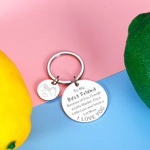 Load image into Gallery viewer, Best Friend Keychain Gifts for Women Soul Sister Bestie Bff Friendship Birthday Valentines Day Graduation Christmas Stocking Stuffers for Unbiological Sisters Friends Female Male Coworker Colleague