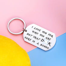 Load image into Gallery viewer, Funny Husband Boyfriend Keychain Gifts from Wife Girlfriend Christmas Birthday Present for Men Him Fiancé Groom Hubby I Love You Anniversary Valentines Day Gag Naughty Gift Idea Stocking Stuffers