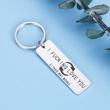 Load image into Gallery viewer, Funny Gag Keychain Valentines Day Gifts for Him Her Boyfriend from Girlfriend Wedding Anniversary Couple Gifts for Husband Wife Women Men I Love You Key Ring Christmas Birthday Present Fiance Groom