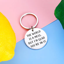 Load image into Gallery viewer, Funny Christmas Birthday Keychain Gifts for Boyfriend Wife from Girlfriend Husband Best Friend Thank You Gifts for Women Men BFF Valentines Day Anniversary Love Gift Keyring Present Stocking Stuffers