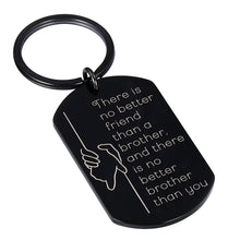 Load image into Gallery viewer, Brother Keychain Gifts for Adult Teen Brother in Law Christmas Fathers Day Birthday Gift for Big Older Little Brothers from Sister Brother Best Friend Valentine Family Gift Keyring for Him Men Wedding