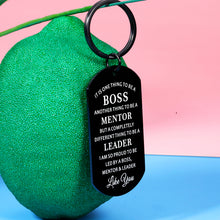 Load image into Gallery viewer, Bosses Leaders Appreciation Gifts Keychain for Men Women Boss Day Thank You Boss Lady Mentor Manager PM Retirement Leaving Going Away Farewell Supervisor Christmas Birthday Present for Female Male