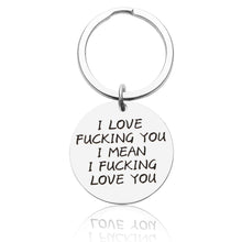 Load image into Gallery viewer, Couples Gifts Funny Keychain for Boyfriend Husband from Girlfriend Wife I Love You Birthday Wedding Anniversary Valentine Christmas Key Ring for Him Her Guy Romantic Gift