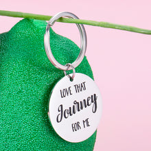 Load image into Gallery viewer, Best Friend Couple Keychain Gift Schitts C Inspired Jewelry for Women Men Birthday Valentines Day Keyring for Friendship Boyfriend Girlfriend Him Her Love That Journey For Me Christmas Wedding
