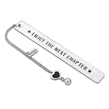 Load image into Gallery viewer, 2022 Enjoy The Next Chapter Bookmark Inspirational Graduation Retirement Birthday Stocking Stuffer Gifts for Women Men Kids Book Lovers Seniors Coworker Leaving New Job Promotion Dad Mom Gift Him Her