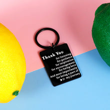 Load image into Gallery viewer, Boss Mentor Thank You Keychain Gifts for Women Men Leaders Teacher Appreciation Retirement Farewell Coworker Leaving Office Gift for Lady Bosses Superior Supervisor Birthday Christmas Valentines Gifts
