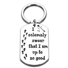 Load image into Gallery viewer, Funny Gifts Keychain for Best Friend Birthday, Friendship Mischief Gifts for Harry Potter Fans Women Men, Christmas Present Pet Tags for Dogs Cats Kitten, Collar Tag for Pets New Puppy