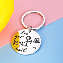 Load image into Gallery viewer, Funny Best Friend Keychain Gifts for Women Him Friend BFF Sister Brother Companion Bestie Daughter Son Iāve Got Your Back Stick Figures Birthday Christmas Valentines Graduation Friendship Gift Men Her
