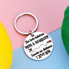Load image into Gallery viewer, Mom Daughter Gifts Keychain for Birthday Christmas Valentines Mothers Day Gift for Women Her Girl Mother in Law Come of Age Back to School Long Distance Graduation Gift for Stepdaughter from Step Mom