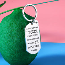 Load image into Gallery viewer, Thank You Boss Gifts Appreciation Keychain Bosses Day for Women Men Boss Lady Leaders PM Mentor Manager Office Gifts Retirement Leaving Going Away Christmas Birthday Present for Him Her Boss