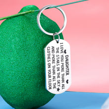 Load image into Gallery viewer, 16 18 21 Birthday Christmas Gifts for Daughter Funny Keychain Valentines Day Stocking Stuffers I Love You Gift for Her Teen Girls Kids Adult Daughter Stepdaughter from Mom Dad Mommy Daddy Come of Age