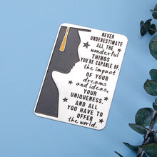 Load image into Gallery viewer, Wallet Insert Graduation Card Gifts 2021 for Him Her Seniors Students Inspirational Gift for College High School Graduates Wallet Card Medical Nurses Student Grad Gifts for Women Men Kids Daughter Son