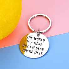 Load image into Gallery viewer, Funny Christmas Birthday Keychain Gifts for Boyfriend Wife from Girlfriend Husband Best Friend Thank You Gifts for Women Men BFF Valentines Day Anniversary Love Gift Keyring Present Stocking Stuffers