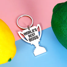 Load image into Gallery viewer, Boss Day Appreciation Keychain Gifts for Women Men Boss Lady Leader PM Supervisor Mentor Office Gift Birthday Christmas Stocking Stuffers Valentine for Him Her Retirement Going Away Leaving Jewelry