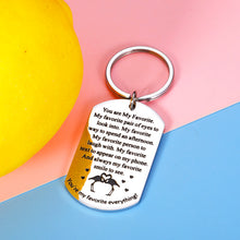 Load image into Gallery viewer, Boyfriend Gifts from Girlfriend Stocking Stuffers for Boyfriend Couple Keyring to My Man Husband Fiance Gift from Wife Fiancee Girlfriend Valentine Birthday Anniversary You Are My Favorite Present