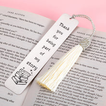 Load image into Gallery viewer, Thank You Bookmark Retirement Gifts for Women Men Book Lovers Graduation Christmas Birthday Thanksgiving Teachers Day Going Away Leaving Gifts for Teacher Tutor Coworkers Colleagues Best Friends