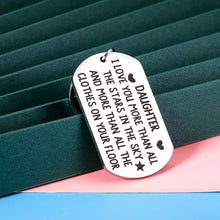 Load image into Gallery viewer, 16 18 21 Birthday Christmas Gifts for Daughter Funny Keychain Valentines Day Stocking Stuffers I Love You Gift for Her Teen Girls Kids Adult Daughter Stepdaughter from Mom Dad Mommy Daddy Come of Age