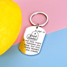 Load image into Gallery viewer, Boss Leaders Keychain Appreciation Gifts for Men Women Birthday Christmas Boss Lady Thank You Office Gifts for Coworker Superior Manager Leaving Going Away Retirement Boss Day Inspirational Gift