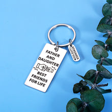 Load image into Gallery viewer, Dad Gifts from Daughter Remember I Love You Keychain Christmas Birthday Father Day to Daddy Papa Father Stepdad Present Best Daddy Daughter Stepdaughter Kids Keychain Valentine Day Wedding Pendant