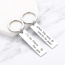 Load image into Gallery viewer, 2Pcs Best Friends Keychain TV Show Couple Gifts for Women Boyfriend from Girlfriend Men I'll Be There for You Merchandise Friendship BFF Gifts for Him Her Christmas Stocking Stuffer Birthday Present