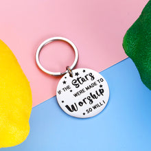 Load image into Gallery viewer, Inspirational Christian Keychain Religious Gifts for Women Men Birthday Christmas Easter Prayer Gift for Adults Kids Girl Boys Bible Verse Faith Worship Key Chain So will I Hillsong United Him Her
