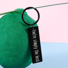 Load image into Gallery viewer, Romantic Wedding Anniversary Gifs for Him Her Couples Best Friend Gifs You’re Simply The Best Keychain for Schitts C Fans Women Men Christmas Birthday Present for Boyfriend Girlfriend Husband Wife