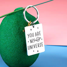 Load image into Gallery viewer, Romantic Valentines Day Wedding Gifts You Are My Universe Keychain for Boyfriend Wife from Girlfriend Husband Engagement Anniversary Birthday Gift for Couple Fiancé Him Her Men Women Christmas Present
