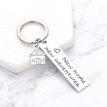 Load image into Gallery viewer, New Home Keychain 2021 Housewarming Gifts Ideas for New Homeowner First Home Gifts for Couples Family Women Men Realtor Closing Gifts House Keyring New Home Owners Jewelry New Adventures Gift
