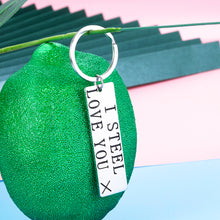 Load image into Gallery viewer, 11 Years Wedding Anniversary Keychain Couple Gifts for Him Her Women Men Funny I Steel Love You Gift for Boyfriend Wife from Husband Girlfriend Birthday Christmas Valentines Day Hubby Wifey Keyring