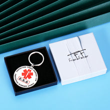 Load image into Gallery viewer, Double-Sided ESA Tag Keychain for Pet Dog Emotional Support Animal Red Medical Alert Symbol Puppy Kitten Collar Vest Tag Service Animals Dogs Cats