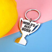 Load image into Gallery viewer, Boss Day Appreciation Keychain Gifts for Women Men Boss Lady Leader PM Supervisor Mentor Office Gift Birthday Christmas Stocking Stuffers Valentine for Him Her Retirement Going Away Leaving Jewelry