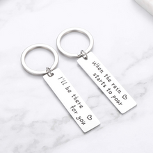 Load image into Gallery viewer, 2Pcs Best Friends Keychain TV Show Couple Gifts for Women Boyfriend from Girlfriend Men I'll Be There for You Merchandise Friendship BFF Gifts for Him Her Christmas Stocking Stuffer Birthday Present