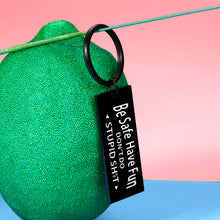 Load image into Gallery viewer, Funny Stocking Stuffer Birthday Gift for Teen Adult Son Daughter Kids Don't Do Stupid St Keychain from Mom Dad Valentines Day Graduation Christmas New Driver Gifts for Him Her Boy Girl Come of Age