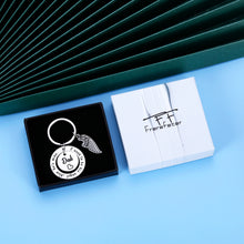 Load image into Gallery viewer, Dad Memorial Keychain Gift for Loss of Father Bereavement Condolence Sympathy Gift for Daughter Son in Memory of Dad Daddy Papa Remembrance Jewelry for Kids Women Men I Used to Be His Angel Key Ring