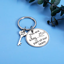 Load image into Gallery viewer, Thank You Gifts Keychain for Employee Coworker Volunteer Going Away Retirement Farewell Leaving Gift for Women Men Lady Boss Friend Supervisor Coach Boss Day Christmas Birthday Keychains Gifts