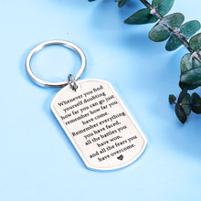 Load image into Gallery viewer, Cancer Survivor Gifts Inspirational Keychain AA Recovery Sobriety Present for Women Men Sister Brother Best Friend Bff Stay Strong Christmas Birthday Graduation Going Away Motivational Jewelry for Her