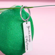 Load image into Gallery viewer, You Are My Person Gift Couple Keychains for Boyfriend Girlfriend Christmas Valentines Day Gifts from Him Her Husband Wife Best Friends BFF Gift Birthday Anniversary for Women Men