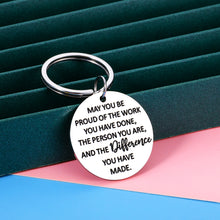Load image into Gallery viewer, Coworker Leaving Gifts for Women Employee Thank You Gifts Inspirational Keychain for Men Colleague Staff Team Appreciation Present from Boss Leaving Retirement Farewell Going Away Keychain