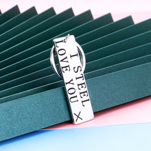 Load image into Gallery viewer, 11 Years Wedding Anniversary Keychain Couple Gifts for Him Her Women Men Funny I Steel Love You Gift for Boyfriend Wife from Husband Girlfriend Birthday Christmas Valentines Day Hubby Wifey Keyring