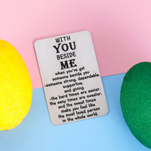 Load image into Gallery viewer, Anniversary Wallet Insert Gifts for Men Women Husband Boyfriend Valentines Wedding Engraved Card for Him Couple Hubby Fiancé Groom from Her Wife Girlfriend Birthday Christmas Fathers Day Love Gift