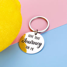 Load image into Gallery viewer, Best Friend Couple Keychain Gift Schitts C Inspired Jewelry for Women Men Birthday Valentines Day Keyring for Friendship Boyfriend Girlfriend Him Her Love That Journey For Me Christmas Wedding