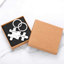 Load image into Gallery viewer, 2pc Couples Keychains for Him Her Boyfriend Girlfriend Anniversary Valentines Day Gifts for Husband Wife Her one His Only Puzzle Keychain Set Wedding Anniversary Christmas Gifts for Men Women