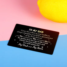 Load image into Gallery viewer, Dad Gift Wallet Insert Card for Father from Daughter Christmas Birthday Fathers Day Thanksgiving Day Gifts for Dad Daddy Papa Stepdad Father of The Bride Men from Kids Stepdaughter Child Children