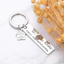 Load image into Gallery viewer, New Home Keychain 2021 Housewarming Gifts Ideas for New Homeowner First Home Gifts for Couples Family Women Men Realtor Closing Gifts House Keyring New Home Owners Jewelry New Adventures Gift