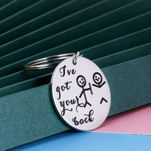 Load image into Gallery viewer, Funny Best Friend Keychain Gifts for Women Him Friend BFF Sister Brother Companion Bestie Daughter Son Iāve Got Your Back Stick Figures Birthday Christmas Valentines Graduation Friendship Gift Men Her