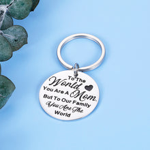 Load image into Gallery viewer, Mom Gifts Keychain from Husband Son Daughter Birthday Mothers Day Gift to Women Wife Mother-in-Law Step-Mom Present for Christmas Valentines Day Anniversary Wedding